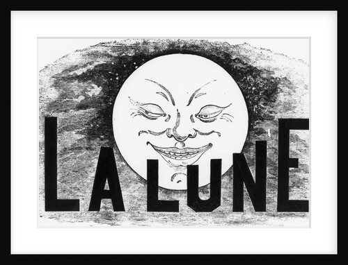 Full Moon W/Smiling Face - "La Lune" by Anonymous