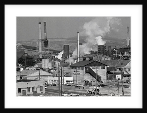 Steel Mill Smokestack,Smoke Billow;Pollu by Anonymous
