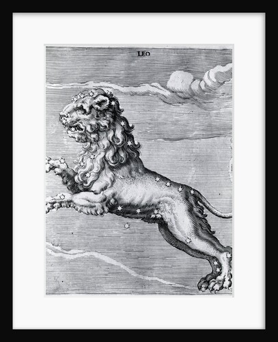Engraving Of The Lion; Constellation by Anonymous