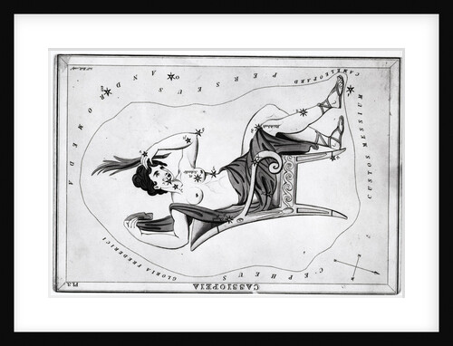 Engraving Of Constellation Cassiopeia by Anonymous