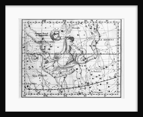 Engraving Of Constellation Serpens by Anonymous