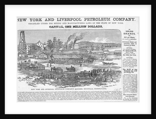 Illus. Of Oil Refinery, 1865 by Anonymous