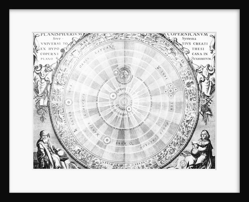 Drawing Of Round Copernican Solar System by Anonymous