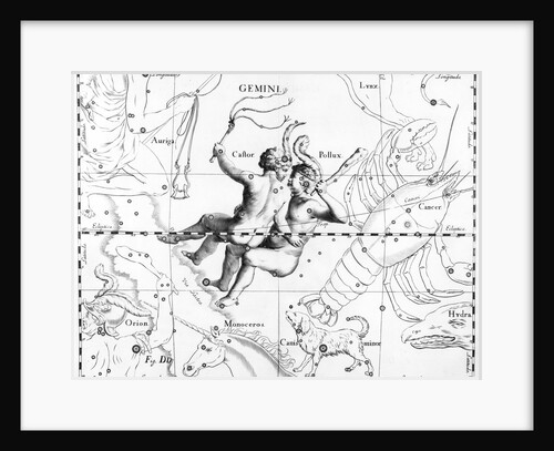 Engraving Of Constellation Gemini by Anonymous