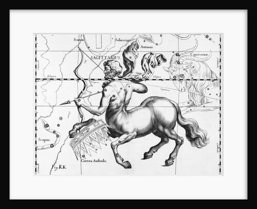 Engraving Of Constellation Sagittarius by Anonymous