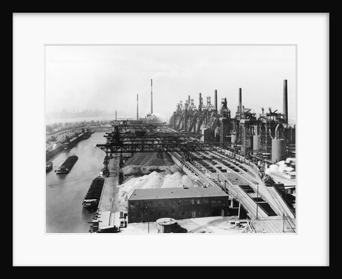 Gen View Of Krupp Steel Mill On Water by Anonymous