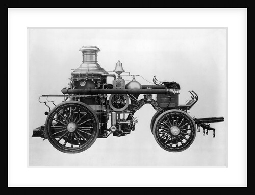 Early Steam Fire Engine by Anonymous