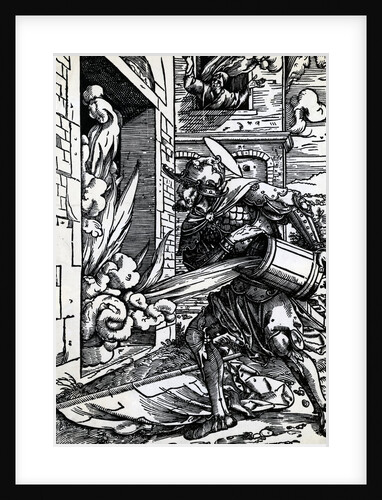 St. Florian Pouring Water On Fire by Anonymous