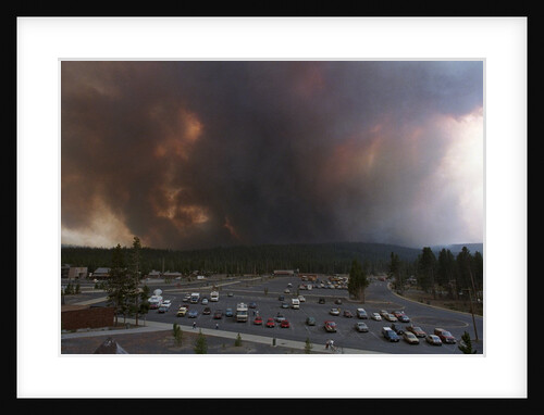 Yellowstone Fire with View of Parking Lot by Anonymous