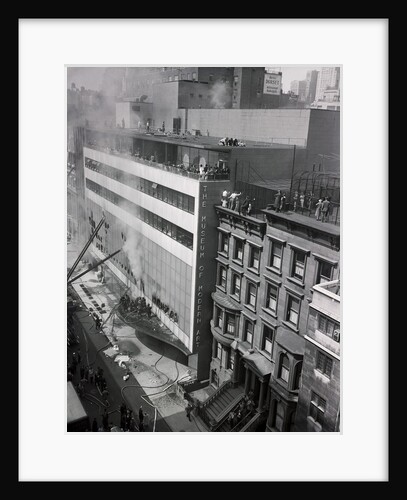 People Evacuating Museum During Fire by Anonymous