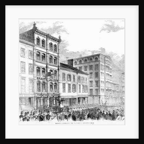 Firemen'S Parade In Nyc; Illustration by Anonymous