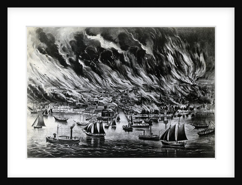 The Great Fire at Chicago, October 8th, 1871 by Currier & Ives
