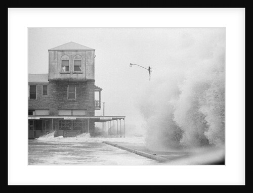 A Beachfront Hotel During Hurricane Dora by Anonymous