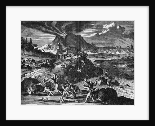 Illustration Of Great Earthquake Of 1650 by Anonymous