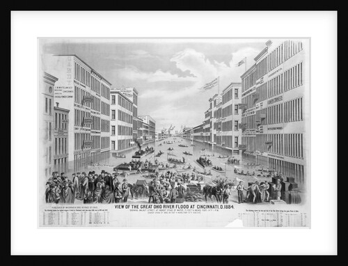 Illustration Of Ohio River Flood by Anonymous