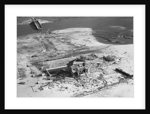 Aerial Of Home Destroyed By Hurricane by Anonymous