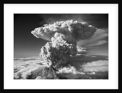 Mt. St. Helens Erupting by Anonymous