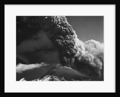 Aerial Of Mt. Vesuvius Erupting by Anonymous