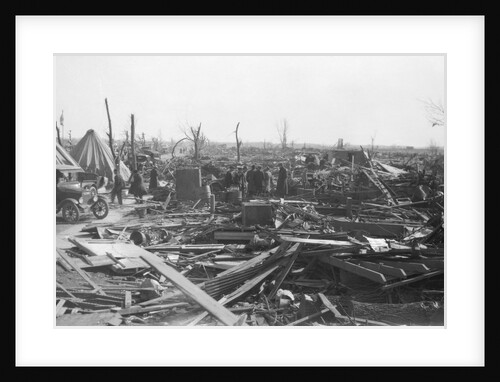 Men Survey Damage Done By Tornado by Anonymous