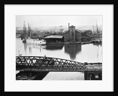 River And Bridge; Chicago Fire by Anonymous