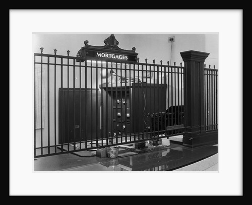 Iron-Grilled Mortgage Window by Anonymous