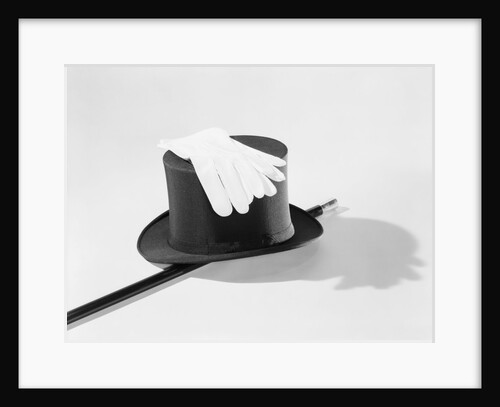 Top Hat, Cane And Gloves by Anonymous