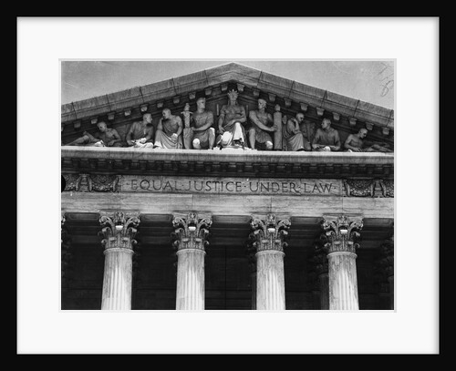 Pediment Of The Supreme Court by Anonymous