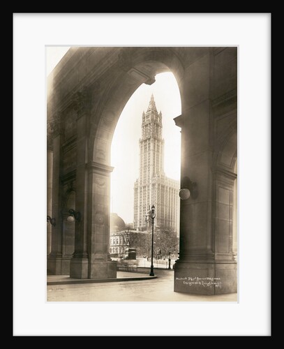 Woolworth Building Through Arch by Anonymous