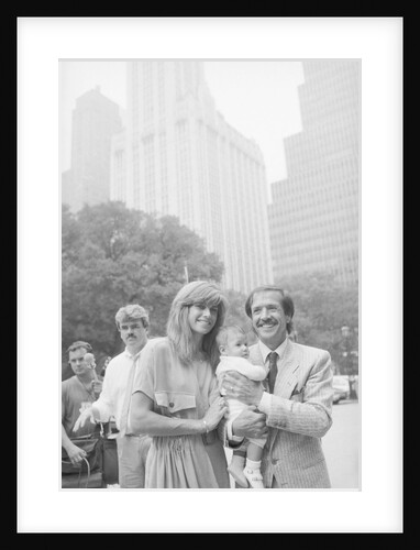 Sonny & Mary Bono W/Baby Daughter by Anonymous