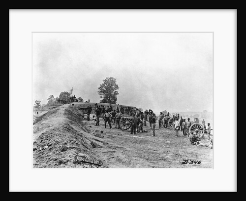 Mathew B. Brady W/Civil War Battery by Anonymous
