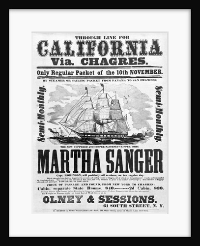 Poster W/Sailboat Illus. Advertisement by Anonymous
