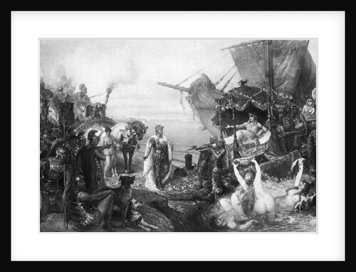 Cleopatra Sails Ashore To Meet Anthony by Anonymous