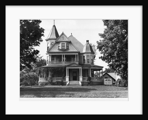 Exterior Of Victorian American Home by Anonymous
