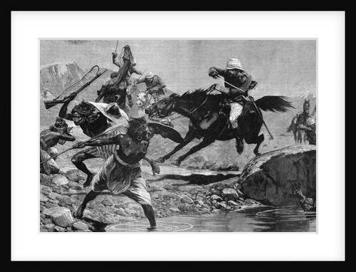 Illustration; British Fighting Sudanese by Anonymous