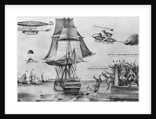 The Way They Go To California Lithograph by Currier & Ives