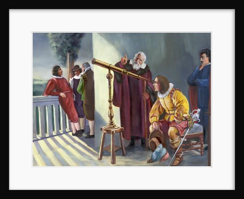 Galileo And Milton in Obseratory by Anonymous