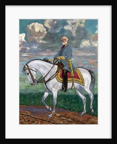 Robert E. Lee Astride Horse  - Painting by Anonymous