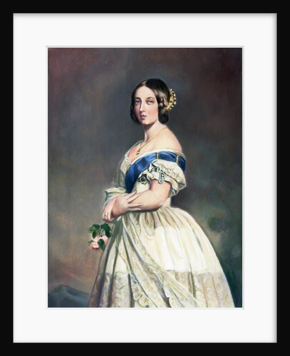 Young Queen Victoria W/Rose In Hand by Anonymous