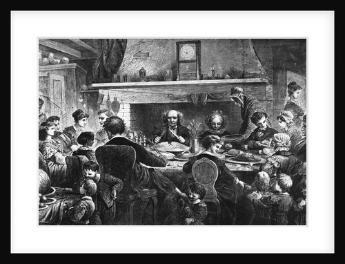 Drawing Of Thanksgiving @ Farm House by Anonymous