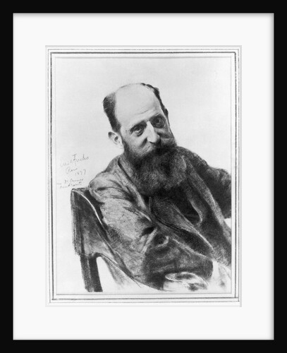 Charcoal Drawing of Josef Breuer by Emil Fuchs