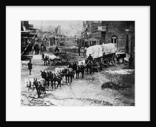 Horse Drawn Covered Wagon by Anonymous