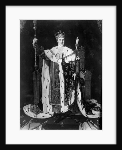 Portrait Of Charles X In Coronation Robe by Anonymous