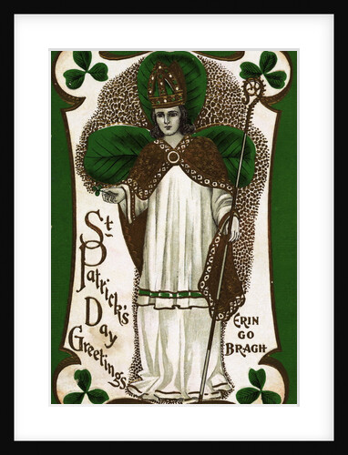St. Patrick's Day Greetings Postcard by Anonymous