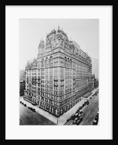 View Of Old Waldorf Hotel In New York by Anonymous
