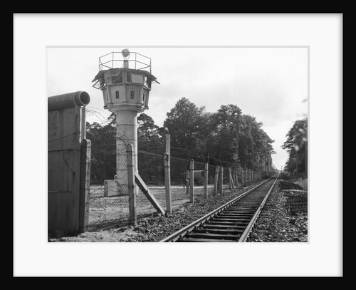View Of East German Guard Tower & Rr by Anonymous