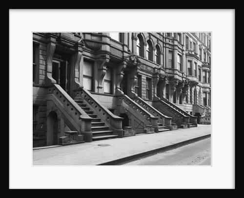 Row Of Brownstones In New York by Anonymous