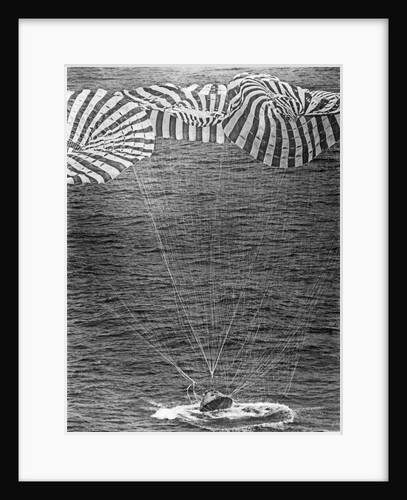 Parachutes Land Apollo Craft by Anonymous