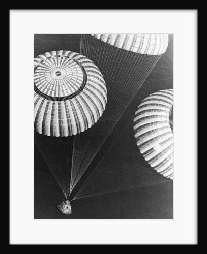 Apollo 17 Parachuting into Pacific by Anonymous