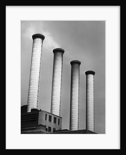 Smokestacks at Power Plant by Anonymous