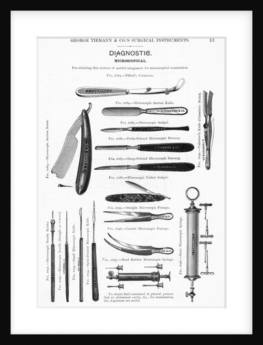 Illus. of Various Surgical Instruments by Anonymous